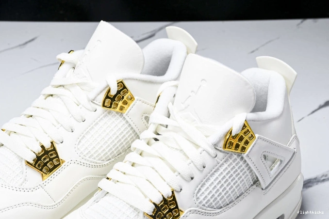 Metallic Gold Jordan AQ9129-170 4 Retro 0716